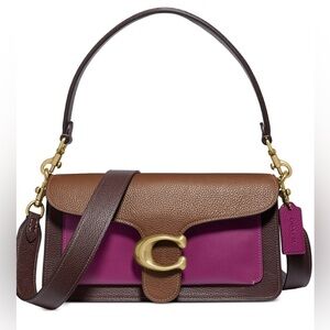 COACH “Tabby 26” Colorblock Pebbled Leather Crossbody/Shoulder Bag LIKE NEW